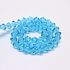 Imitate Austrian Crystal Bicone Glass Beads Strands LS-GLAA-F029-4x4mm-19-2