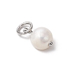 10Pcs 2 Colors Natural Cultured Freshwater Pearl Potato Charms PALLOY-JF03920-5