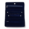 PVC Suede Fabric Travel Jewelry Organizer Roll Foldable Jewelry Case AJEW-I046-01-3