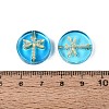 Baking Paint Transparent Glass Beads DGLA-N018-30B-2