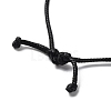 Natural Obsidian Ring Pendant Necklace with Waxed Cords NJEW-R262-01A-10-4