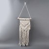 Cotton Cord Macrame Woven Wall Hanging HJEW-C010-17-3