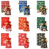 18Pcs 9 Styles Christmas Theme Plastic Packing Pouches Drawstring Bags ABAG-FS0001-04-2