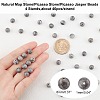 Natural Map Stone/Picasso Stone/Picasso Jasper Beads Strands G-AR0002-17-2