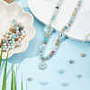 2 Strands Natural Flower Amazonite Beads Strands G-BBC0001-40-4