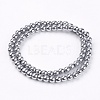 Non-Magnetic Synthetic Hematite Beads Strands X-G-S096-6mm-3-2