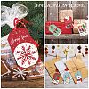 Rectangle Christmas Theme Kraft Paper Cord Display Cards CDIS-K003-02F-5