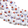 Handmade Bumpy Lampwork Beads Strands LA-CBA05D6-01-03-2