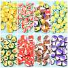 56G 8 Styles Handmade Polymer Clay Cabochons CLAY-FS0001-48-2