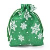 Christmas Themed Burlap Packing Pouches ABAG-L007-01A-01-4