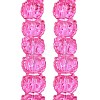Electroplate Baking Paint Transparent Glass Beads Strands GL-CBA17FF-02I-3