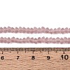 Frosted Transparent Glass Beads Strands GLAA-N016-4mm-25-2