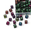 210Pcs 6 Colors Opaque White Acrylic European Beads MACR-YW0002-75B-2