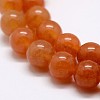 Natural Red Aventurine Bead Strands G-G735-39-8mm-4