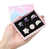 Natural Gemstone Healing Moon & Star & Round Ornaments AJEW-FS0001-12B-6