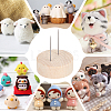 Wooden Crochet Doll Base Support Rack WOOD-WH0131-20A-6
