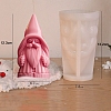 3D Christmas Santa Claus DIY Silicone Candle Molds PW-WG72797-01-1