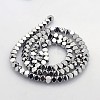 Electroplate Non-magnetic Synthetic Hematite Beads Strands G-J212A-02-2