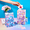 12Pcs 3 Styles Folding Mermaid Tail Print Paper Candy Gift Bags ABAG-TA0001-34-6