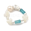 Natural Gemstone Finger Ring RJEW-K265-08-2