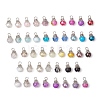 5Pcs Glass Pendants PALLOY-JF03284-1