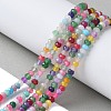 Dyed Natural Malaysia Jade Rondelle Beads Strands G-E316-2x4mm-67-5