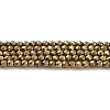 Electroplate Glass Beads Strands X-GLAA-H021-01A-FP07-2