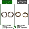Brass Saw Cut Open Jump Rings KK-G514-01C-B-2