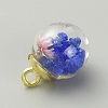 Transparent Glass Globe Pendants GLAA-TAC0005-002E-2