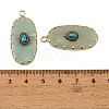 Natural Green Aventurine & Synthetic Turquoise Carved Pendants GG-CBA5963-02B-3