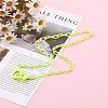 Personalized Opaque Acrylic Cable Chain Necklaces NJEW-JN03432-05-5