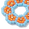 Handmade Seed Beads Pendants PALLOY-MZ00205-03-3