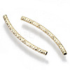 Brass Curved Tube Beads X-KK-R112-033B-NF-3