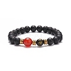 Om Mani Padme Hum Mala Beads Bracelet BJEW-JB08694-1