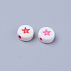 Opaque White Acrylic Beads MACR-S273-43-3