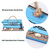 2Pcs 2 Style Mediterranean Style MDF Hanging Plate HJEW-CF0001-08-4