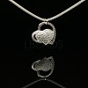Heart Pendant Necklaces NJEW-BB62275-A-2