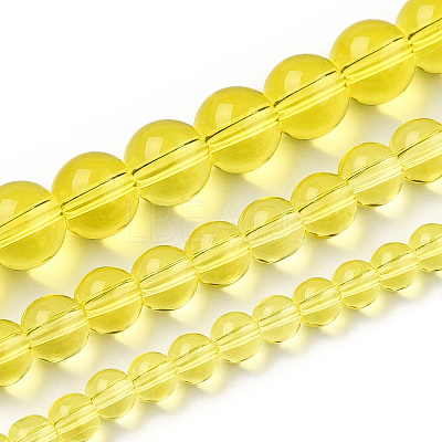 Transparent Glass Beads Strands X-GLAA-T032-T8mm-12-1