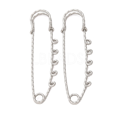304 Stainless Steel Safety Pins Brooch Findings STAS-C181-01D-P-1