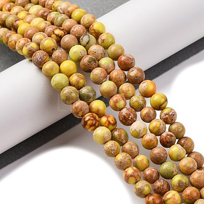 Dyed Natural Regalite/Imperial Jasper/Sea Sediment Jasper Beads Strands G-B124-C02-04-1