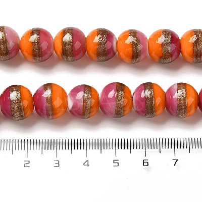 Lampwork Beads Strands LAMP-E036-07E-1
