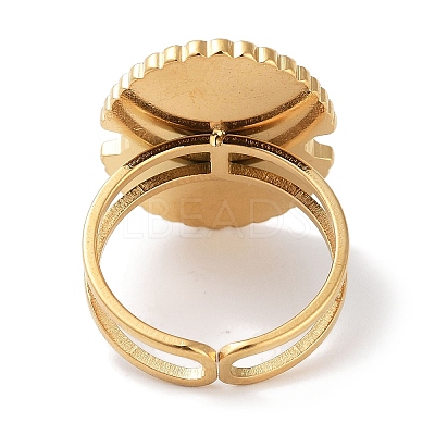 Ion Plating(IP) 304 Stainless Steel Ring RJEW-B059-07G-01-1