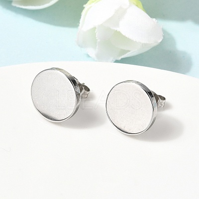 304 Stainless Steel Stud Earrings EJEW-L309-01D-P-1