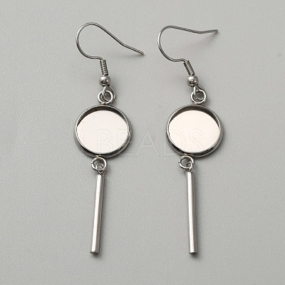 314 Stainless Steel Earring Hooks LS-STAS-WH0046-01B-1