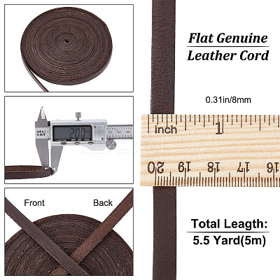 Flat Leather Jewelry Cord WL-GF0001-07A-02-1