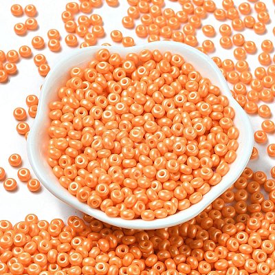Baking Paint Luster Glass Seed Beads X1-SEED-B001-04A-10-1