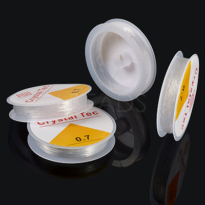 4 Rolls Round Crystal Elastic Stretch Thread EW-TA0001-09C-1