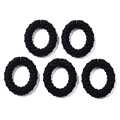 Spray Painted CCB Plastic Linking Rings CCB-Q091-011A-1
