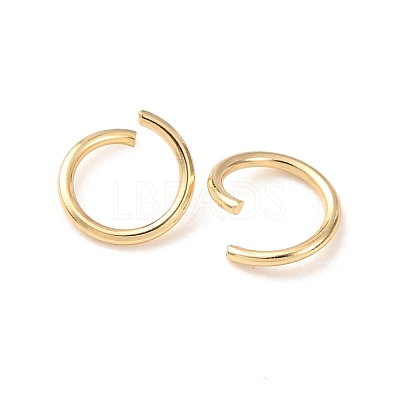 Brass Open Jump Rings KK-G604-08G-27-1