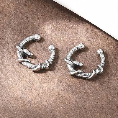 316 Stainless Steel Hoop Nose Rings AJEW-C044-05D-AS-1